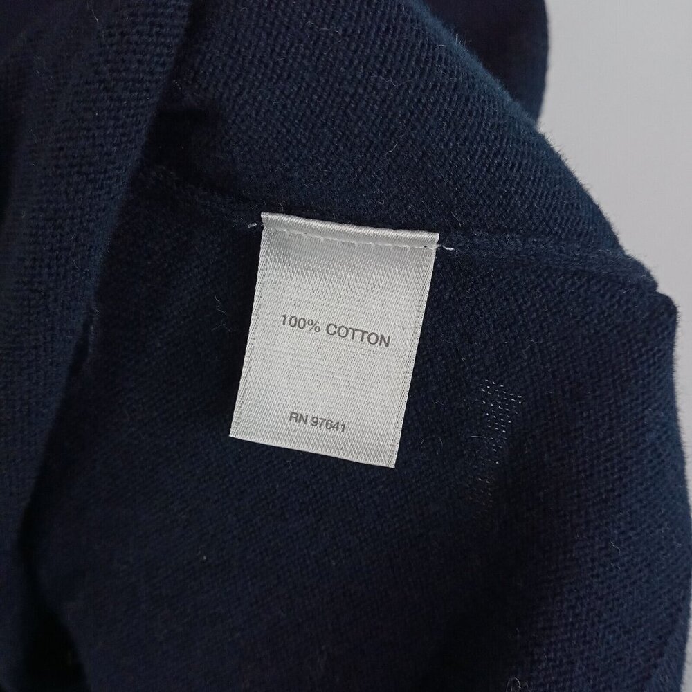 *SOLD* J Jill Womens Cardigan Sweater Size M 100% Cotton Blue Duster Long Sleeve - Picture 5 of 7